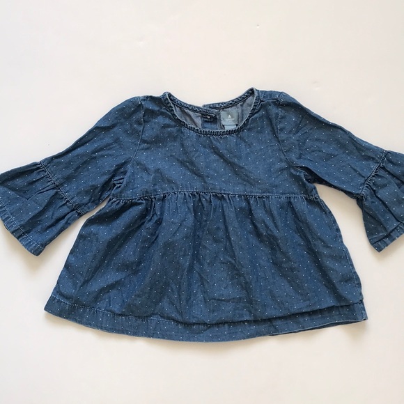 NEW GAP DOT PRINTED PEPLUM HOODIE SIZE 3T 4T 5T